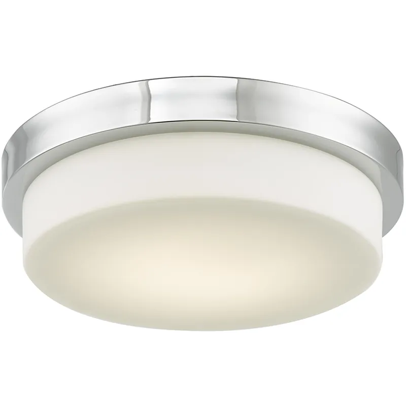 Place Order Step LED 12.8 inch Chrome Flush Mount Ceiling Light