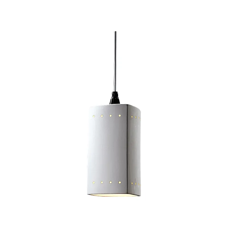 Radiance 1 Light 6 inch Granite Pendant Ceiling Light in White Cord Direct From Factory