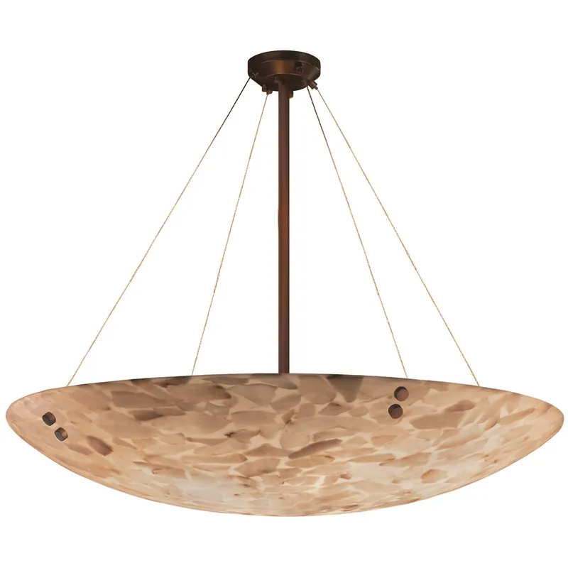 Alabaster Rocks LED 63 inch Dark Bronze Pendant Ceiling Light Markdown