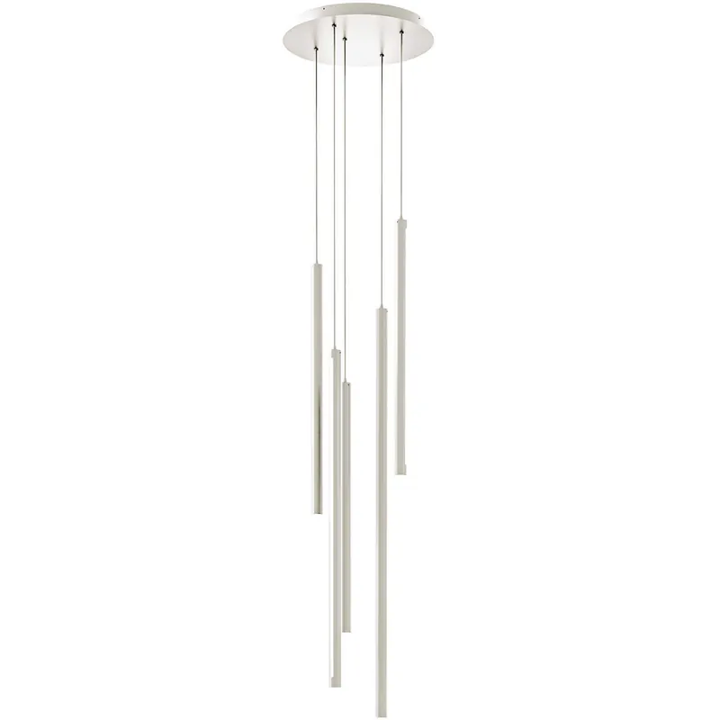 Linea LED 2 inch White Pendant Ceiling Light, Cylinder Cluster Exclusive