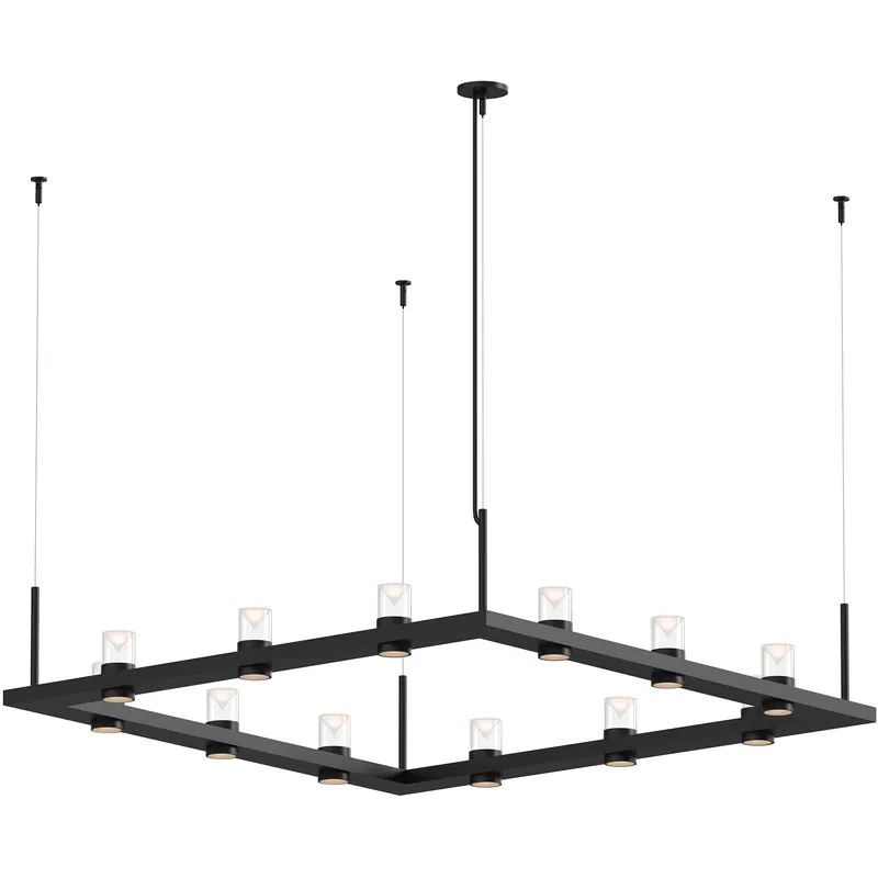 Intervals LED 56 inch Satin Black Pendant Ceiling Light Exclusive Offer