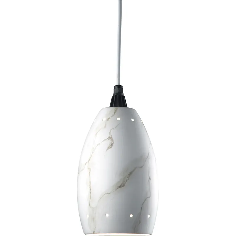 Radiance 1 Light 7 inch Antique Patina Pendant Ceiling Light in White Cord Crafted