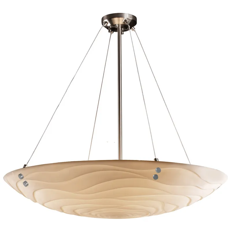 Porcelina LED 51 inch Brushed Nickel Pendant Ceiling Light Budget
