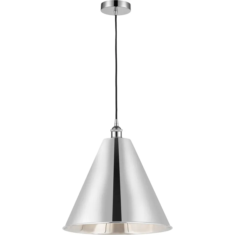 In Demand Edison Cone LED 16 inch Polished Chrome Mini Pendant Ceiling Light