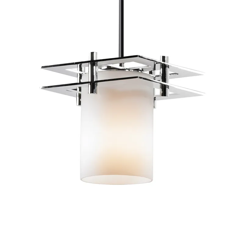 Fusion LED 7 inch Dark Bronze Pendant Ceiling Light in 700 Lm LED, Cord, Cylinder with Flat Rim, Seeded Sale