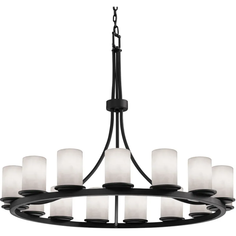 Clearance Clouds LED 42 inch Matte Black Chandelier Ceiling Light