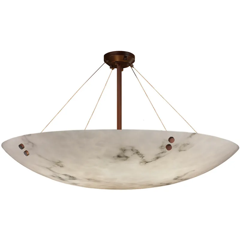 Low Price LumenAria LED 63 inch Dark Bronze Semi-Flush Ceiling Light