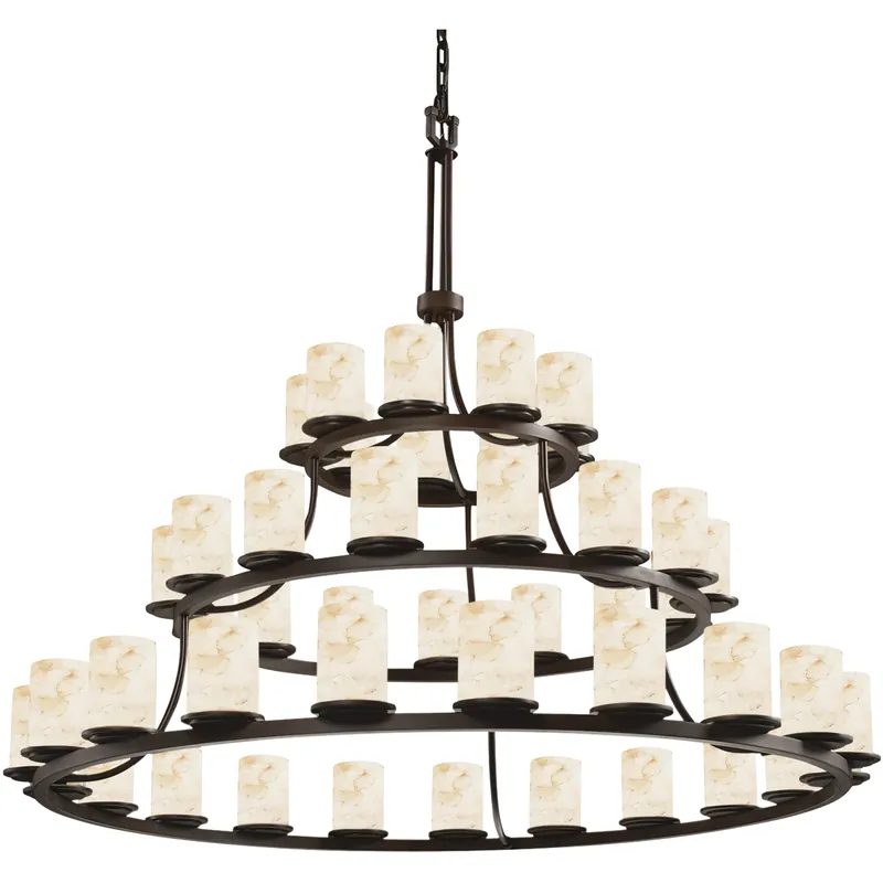 Alabaster Rocks 45 Light 60 inch Dark Bronze Chandelier Ceiling Light, Dakota Family, Choices New Arrival