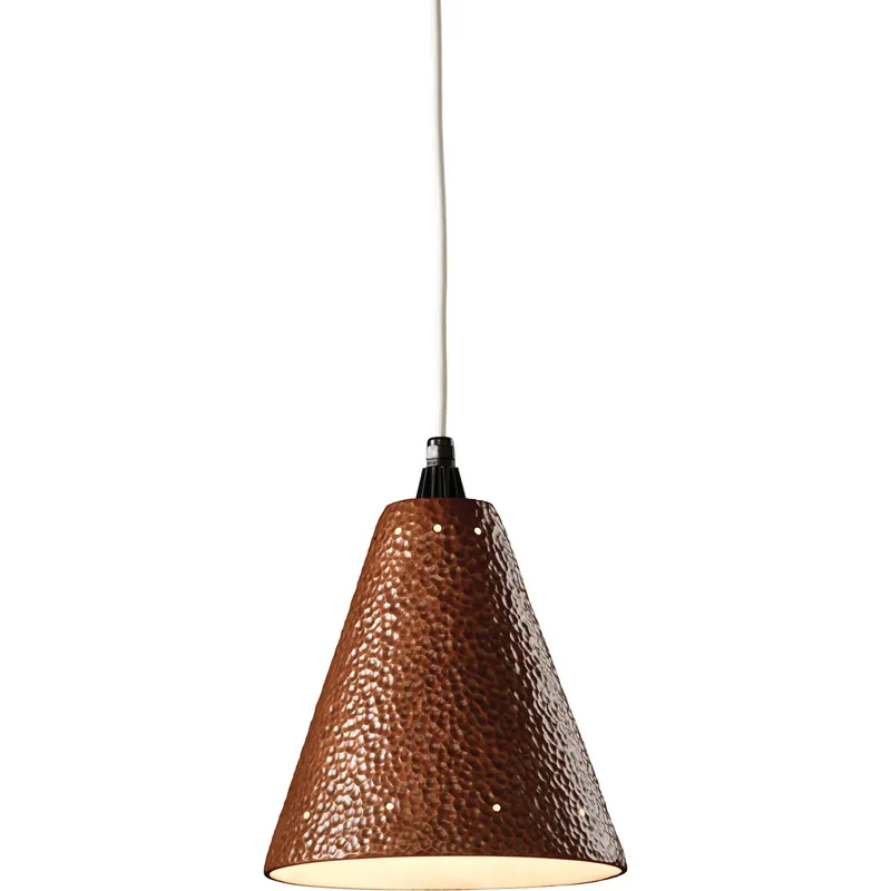 Hot Deal Radiance 1 Light 10 inch Bisque Pendant Ceiling Light in White Cord