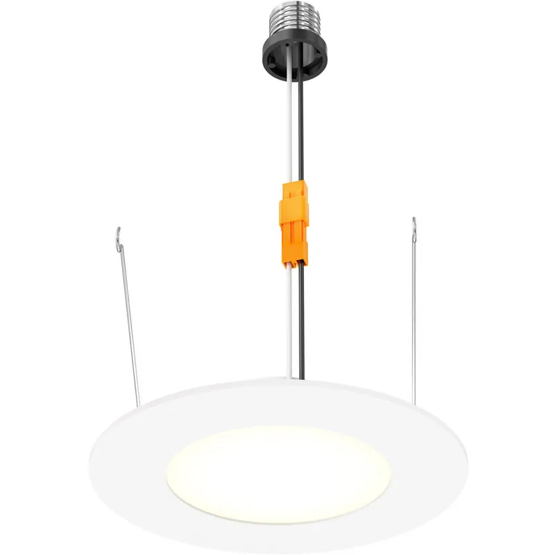 Get Yours Round White Retrofit Recessed Light, Round