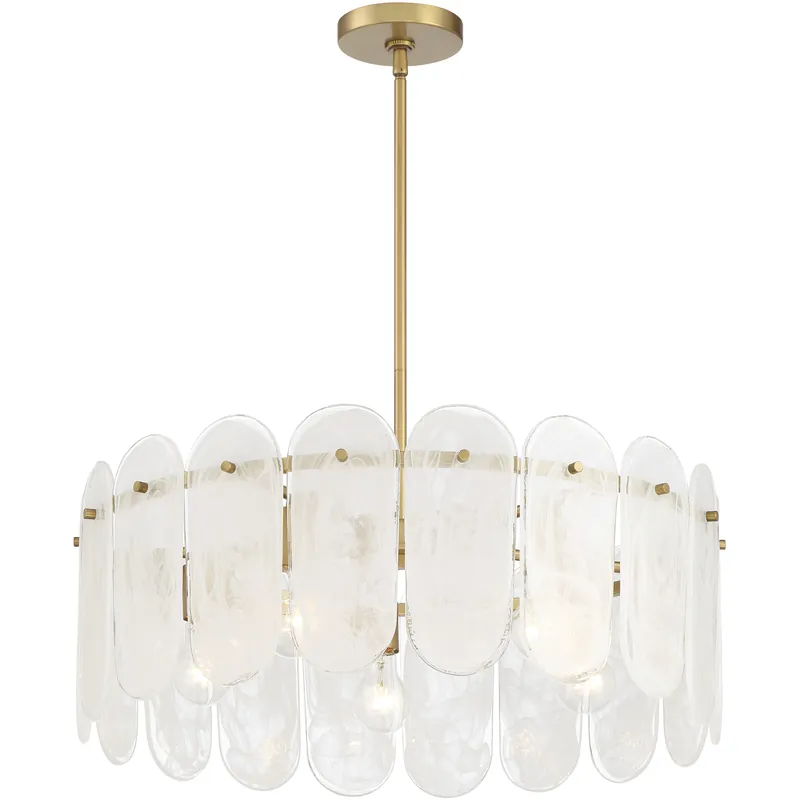 Oldmill 5 Light 25 inch Legacy Brass Pendant Ceiling Light Big Sale