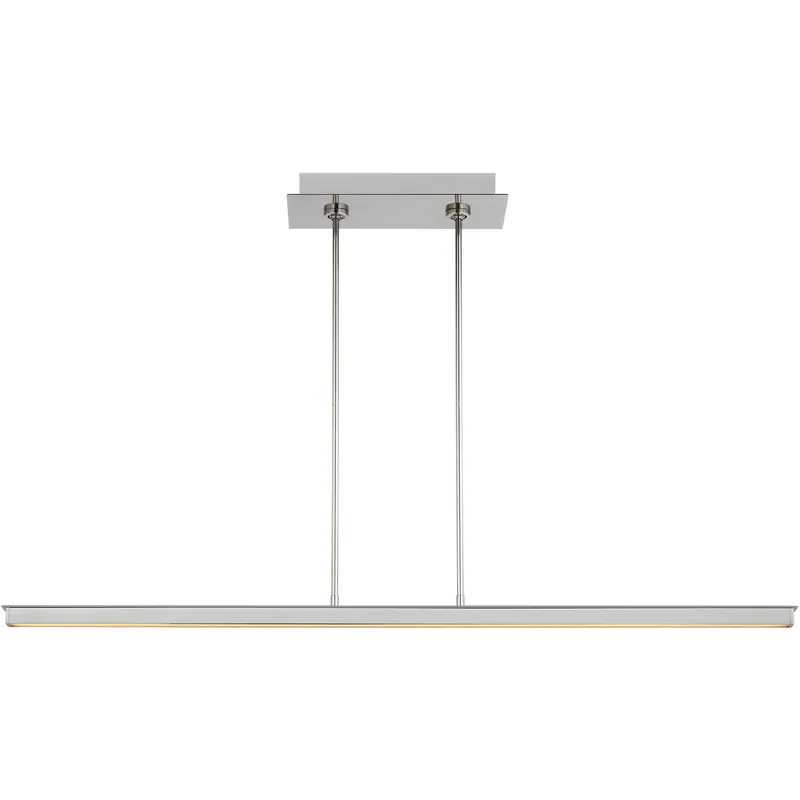 Budget Mick De Giulio Stagger 1 Light 47.4 inch Polished Stainless Steel Linear Chandelier Ceiling Light