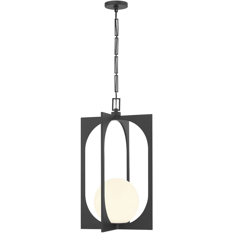 Bargain Harding 1 Light 16.5 inch Matte Black Pendant Ceiling Light