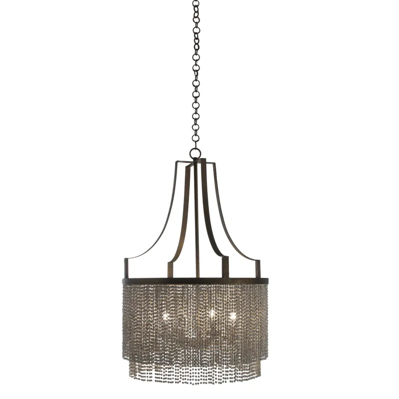 Free Delivery Tamara 4 Light 24.75 inch Antique Gold / Antique White Chandelier Ceiling Light