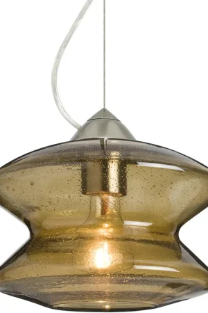 Zen 1 Light Satin Nickel Cable Pendant Ceiling Light Must Have