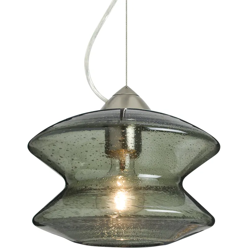 Zen 1 Light Satin Nickel Cable Pendant Ceiling Light Must Have