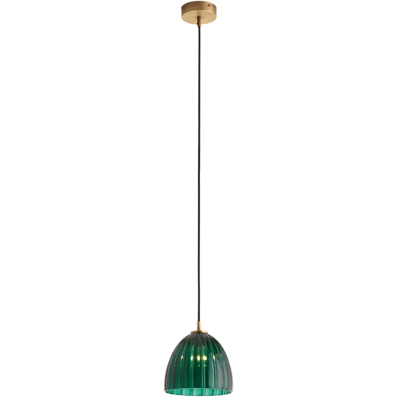 Flash Sale Caterina 1 Light 7.75 inch Green and Gold Single Pendant Ceiling Light