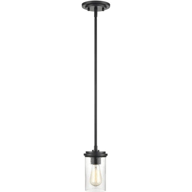 Taos 1 Light 5.5 inch Matte Black Mini Pendant Ceiling Light Wholesale