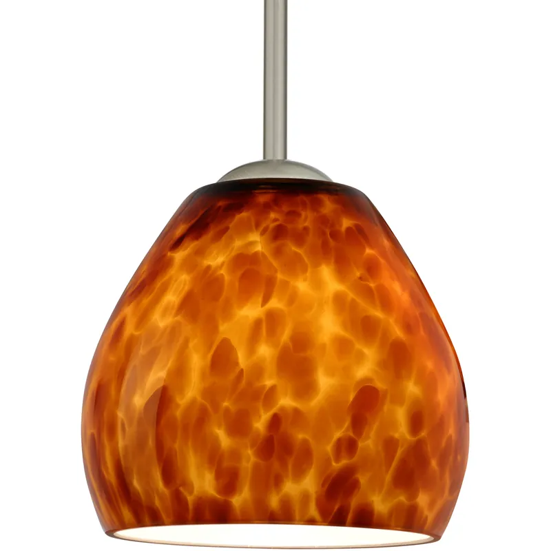 Bolla 1 Light Satin Nickel Stem Pendant Ceiling Light Best Seller