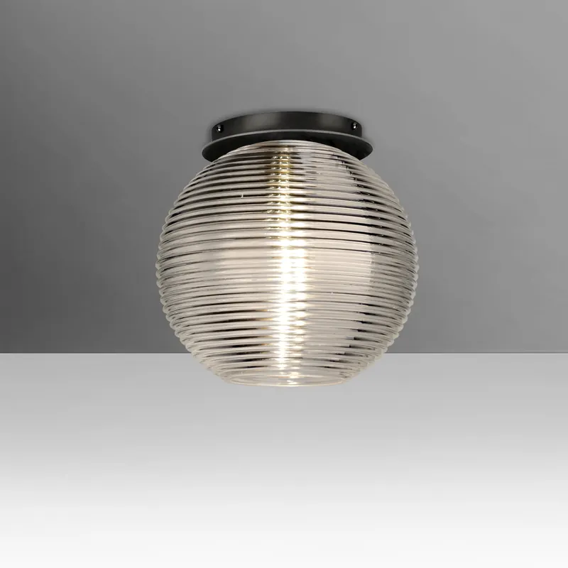 Kristall 8 LED 10 inch Black Semi-Flush Mount Ceiling Light Grab Now