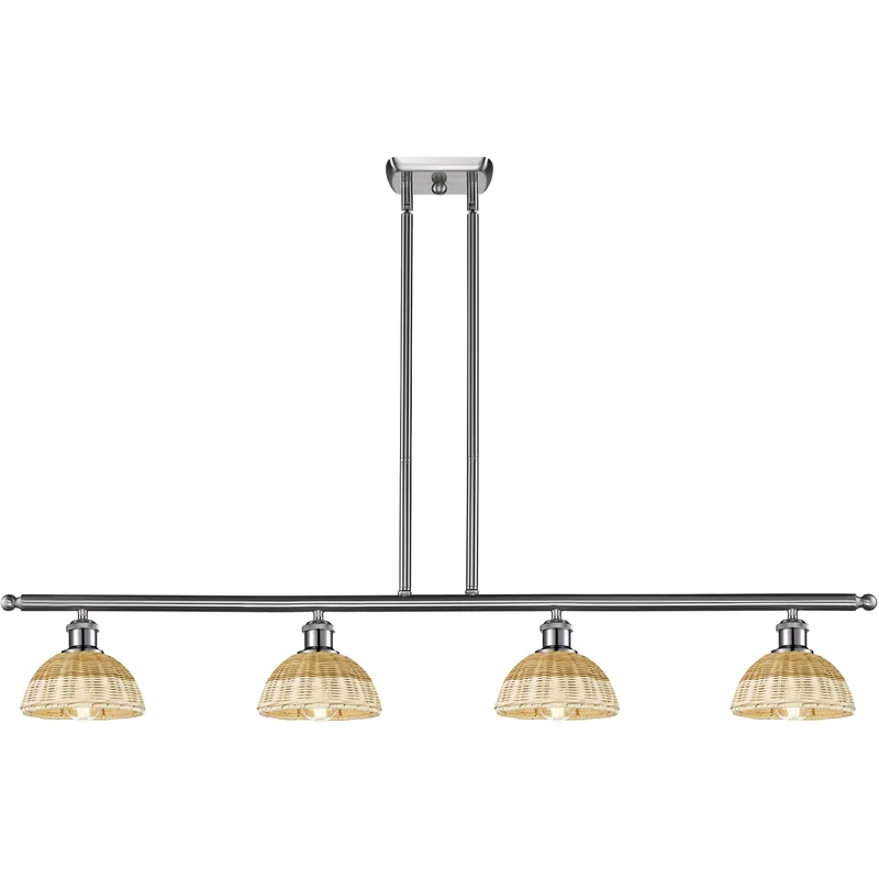 Ballston Bristol Natural II Island Light Ceiling Light in Brushed Satin Nickel Seasonal Sale