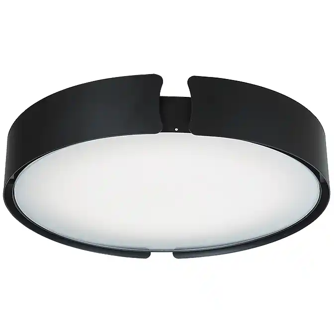 High Quality Mystic LED 14 inch Black Flush Mount Ceiling Light