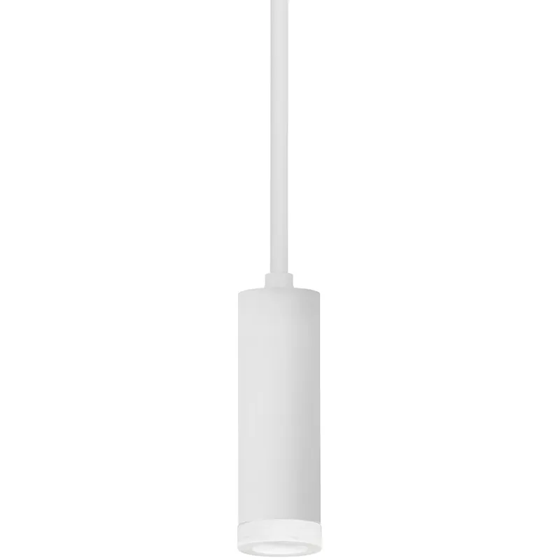 Luxe Cylinder LED 2.75 inch Semi Gloss White Pendant Ceiling Light Flash Sale