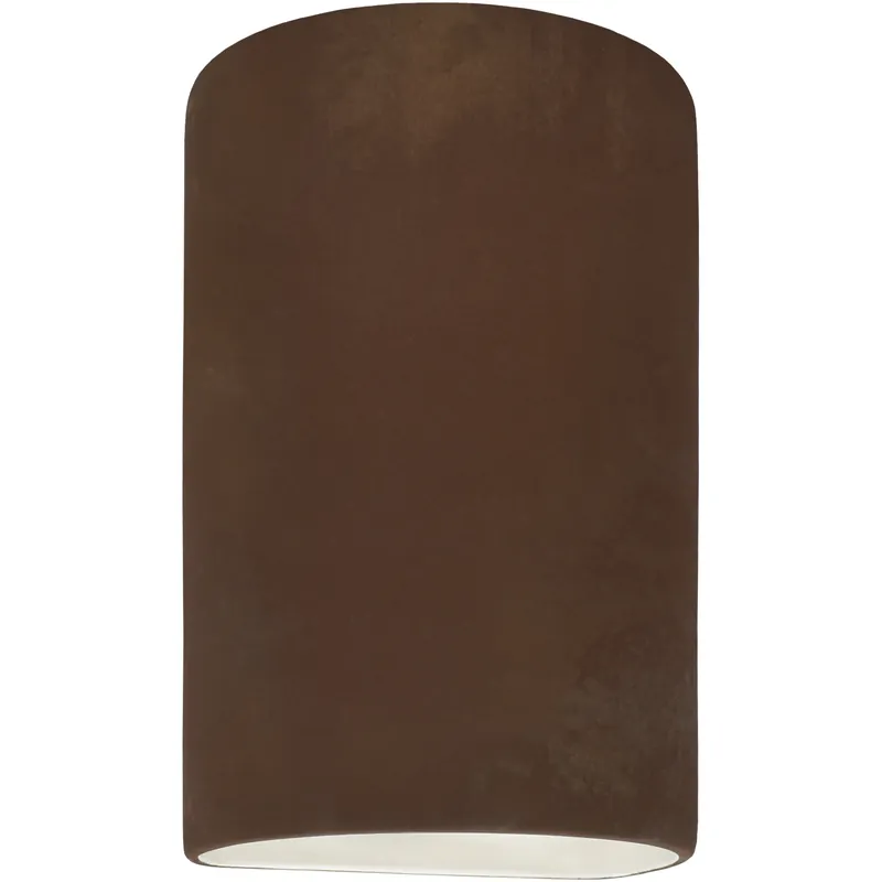 Ambiance Cylinder LED 5.75 inch Real Rust ADA Wall Sconce Wall Light, Small Warranty Included