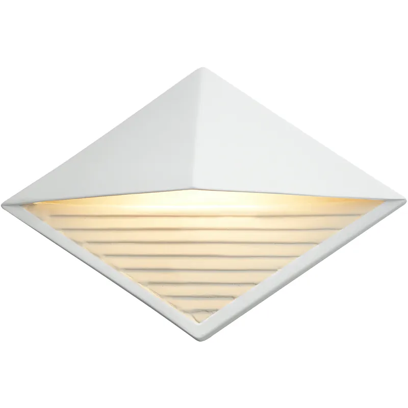 Ambiance LED 12 inch Matte White ADA Wall Sconce Wall Light, Diamond Don’t Miss Out