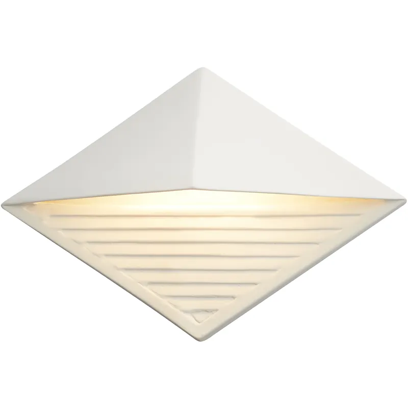 Bulk Order Ambiance LED 12 inch Real Rust ADA Wall Sconce Wall Light, Diamond