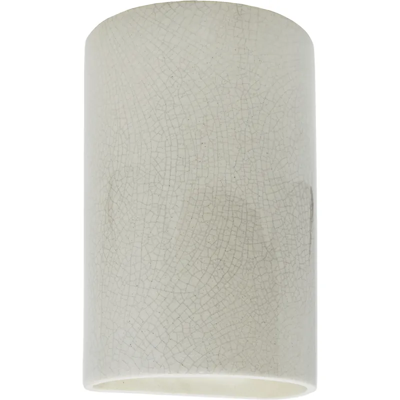 Secure Checkout Ambiance LED 5.75 inch White Crackle Wall Sconce Wall Light