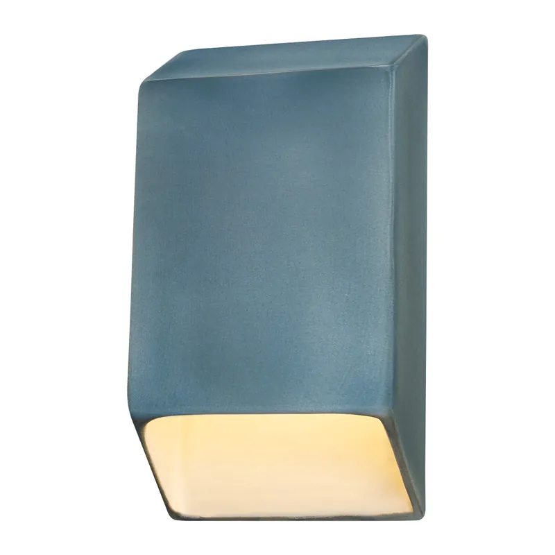 Ambiance Wall Sconce Wall Light, Closed Top Fixture, Tapered Rectangle Premium