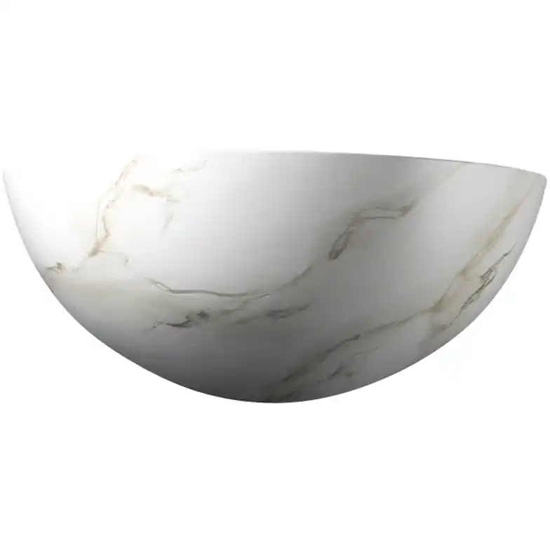 Viral Ambiance 11 inch Carrara Marble Wall Sconce Wall Light