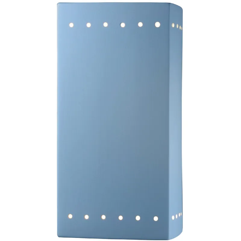 Ambiance 2 Light 7.25 inch Sky Blue Wall Sconce Wall Light Free Shipping