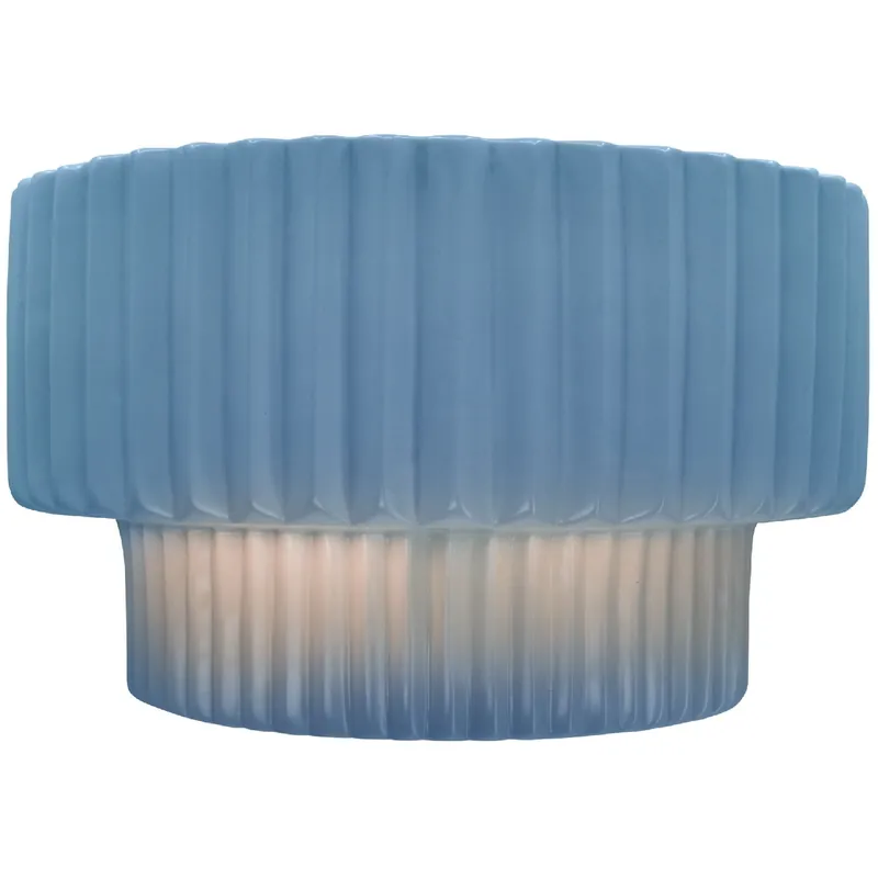 Buy Direct Ambiance 1 Light 10 inch Sky Blue Wall Sconce Wall Light