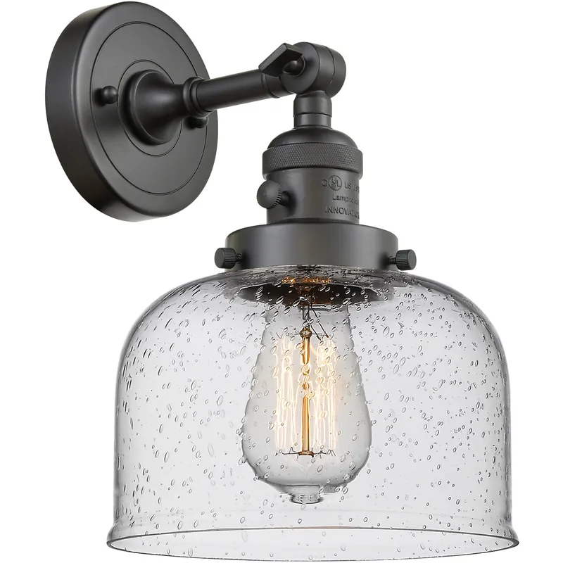 Franklin Restoration Large Bell LED 12 inch Oil Rubbed Bronze Sconce Wall Light, Franklin Restoration Modern