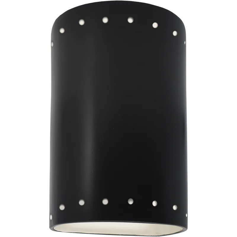 Ambiance Cylinder LED 5.75 inch Carbon Matte Black ADA Wall Sconce Wall Light, Small Low Price