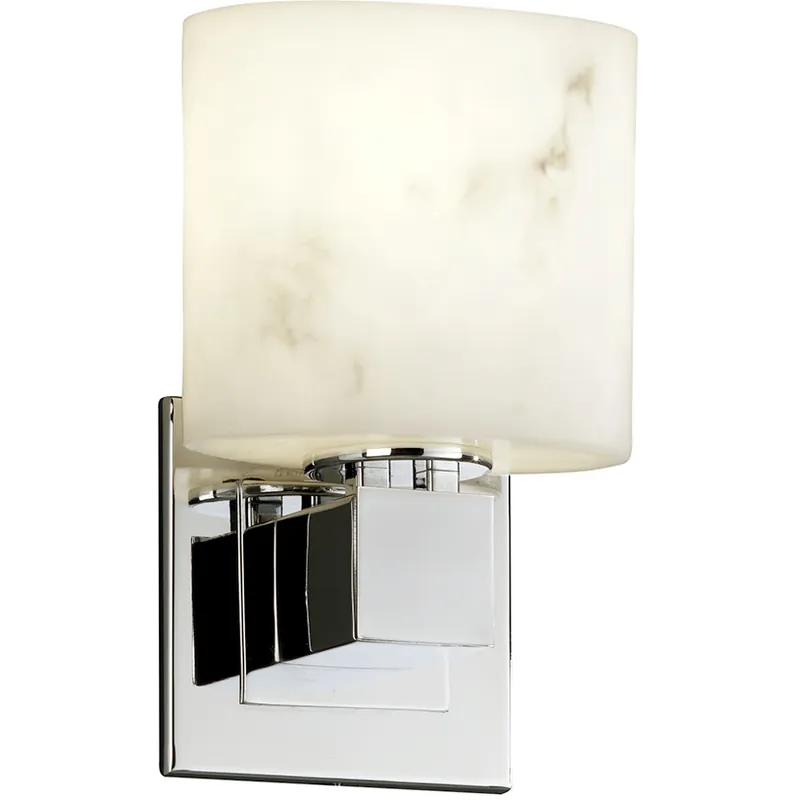 Hot Deal LumenAria LED 6.5 inch Brushed Nickel ADA Wall Sconce Wall Light in 700 Lm LED, Oval, Aero