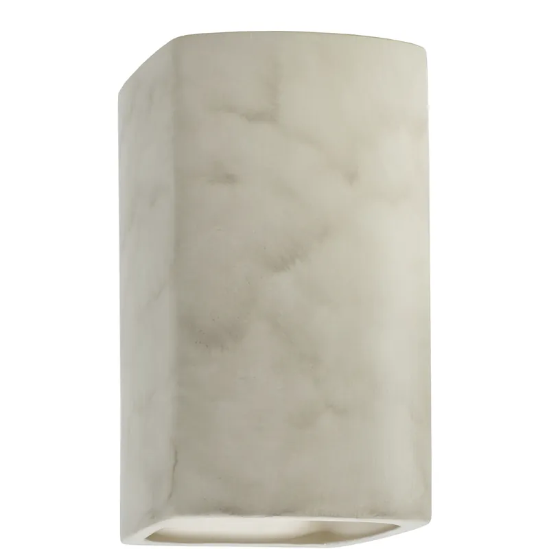 Ambiance Rectangle LED 7.25 inch Antique Patina Wall Sconce Wall Light, Large Limited Edition