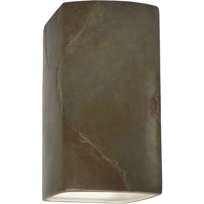 Super Sale Ambiance LED 5.25 inch Tierra Red Slate Wall Sconce Wall Light
