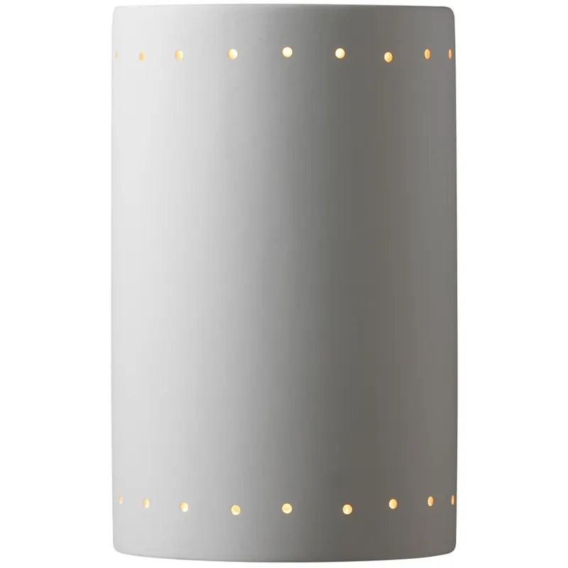 Ambiance Cylinder LED 7.75 inch Hammered Copper Wall Sconce Wall Light, Large Limited Edition