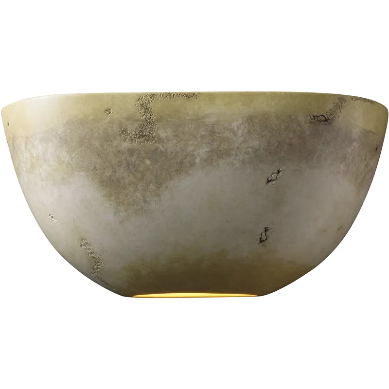 Hot Deal Ambiance Pocket LED 15 inch Real Rust ADA Wall Sconce Wall Light