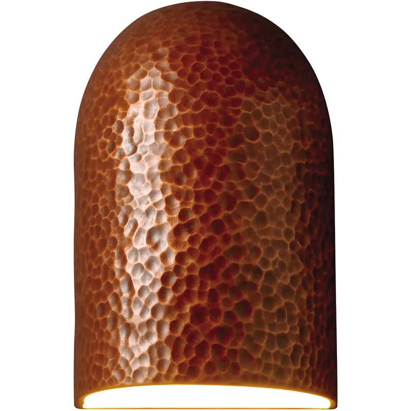 Markdown Ambiance Domed Cylinder LED 6 inch Harvest Yellow Slate ADA Wall Sconce Wall Light, Small