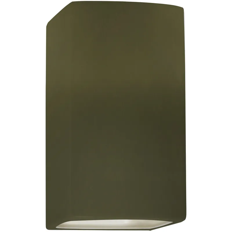 Ambiance LED 5.25 inch Matte Green ADA Wall Sconce Wall Light Worldwide Shipping