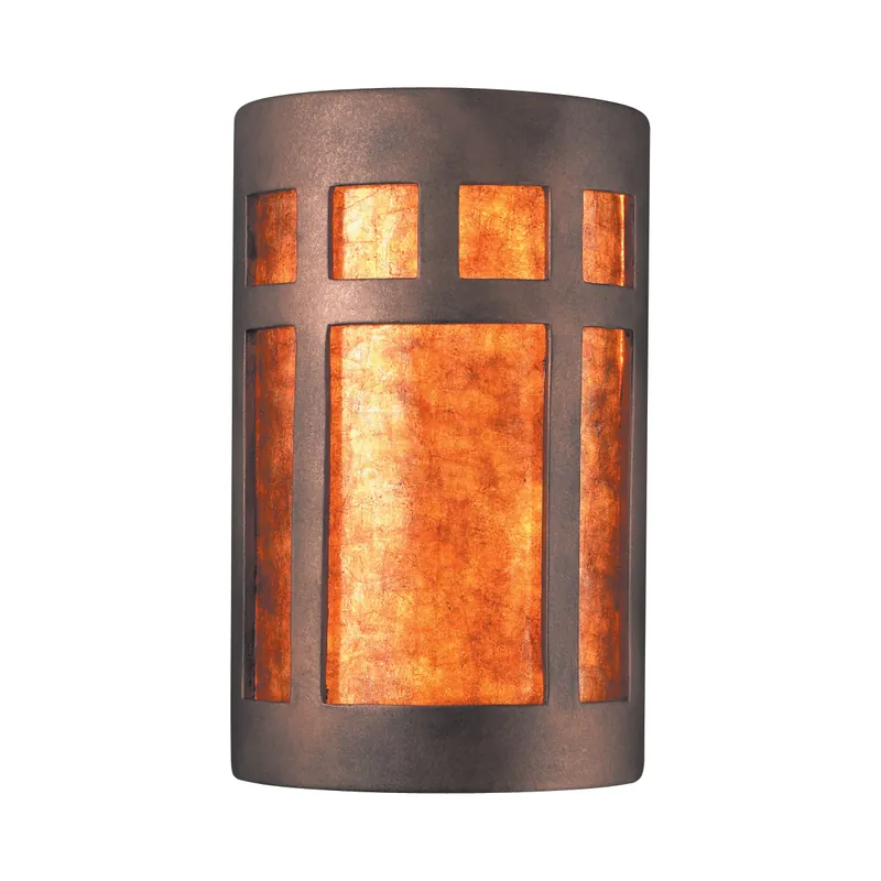 Ambiance LED 8 inch Antique Gold Wall Sconce Wall Light in 2000 Lm LED, White Styrene, Large Next Day Delivery