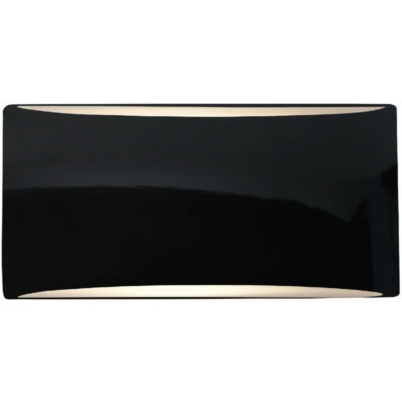 Limited Offer Ambiance LED 10 inch Gloss Black and Matte White ADA Wall Sconce Wall Light