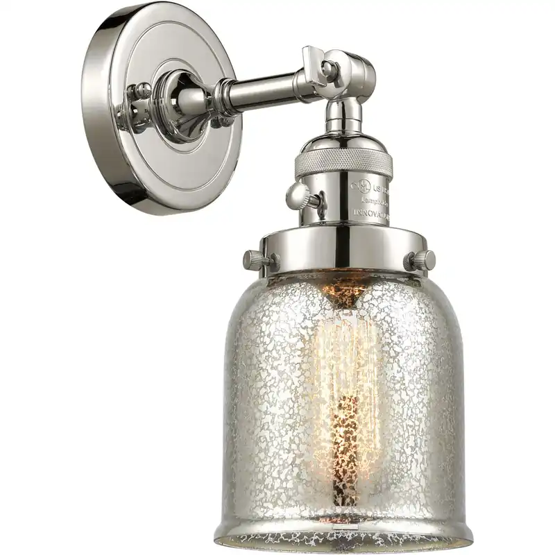 Franklin Restoration Small Bell LED 5 inch Polished Nickel Sconce Wall Light, Franklin Restoration Budget