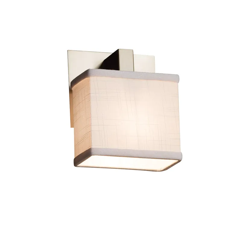 Textile LED 5.5 inch Matte Black ADA Wall Sconce Wall Light Crafted