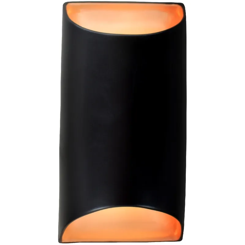 Latest Ambiance LED 5.5 inch Carbon Matte Black and Champagne Gold ADA Wall Sconce Wall Light