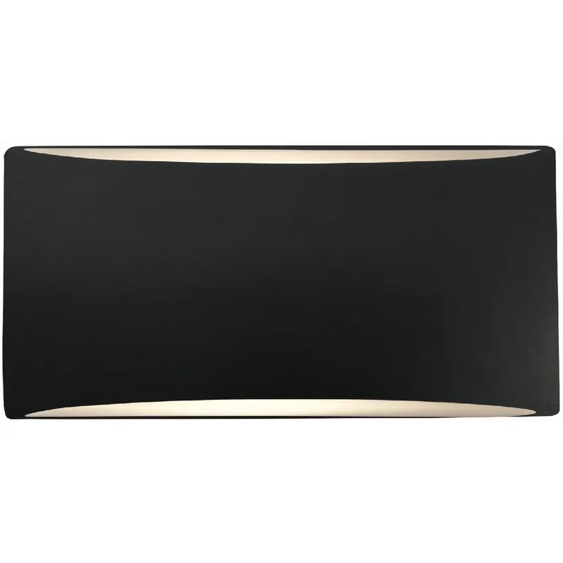 Luxury Ambiance 1 Light 10 inch Carbon Matte Black Wall Sconce Wall Light